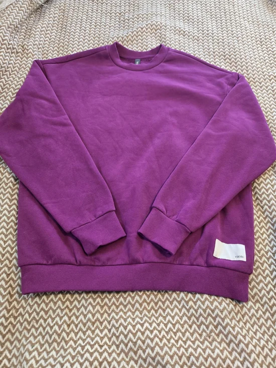 Vuori Restore Oversize Crewneck Sweatshirt - Magenta - Picture 3 of 6